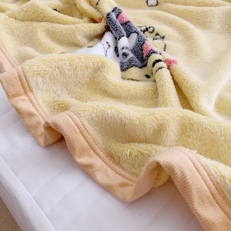 LREA бульдог 200x230 см Флисовое одеяло для дивана украшения для дома теплое желтое покрывало для кровати