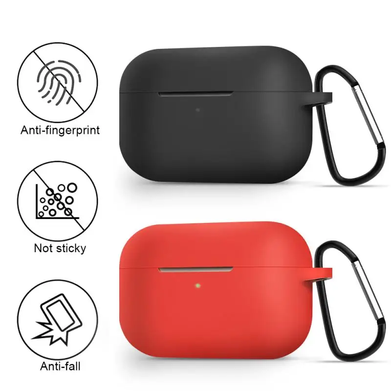 Портативный мягкий силиконовый чехол для Apple Airpods Pro 2019 противоударный наушников