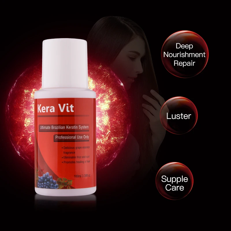 100ML Keratin 0% Formalin Hair Treatment Magical Tratamiento Grape Flavor Quickly Repairs Damaged Hair