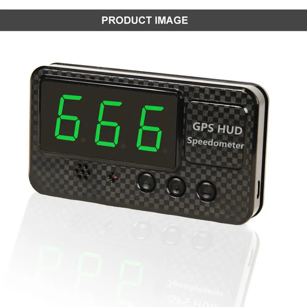 

3" Car Digital GPS Speedometer Head Up Display Overspeed MPH/KM/H Warning Alarm
