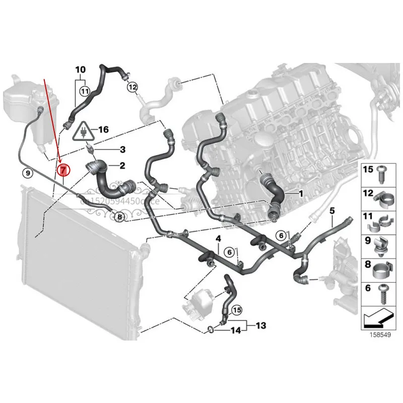 Труба для воды Reflux чайник шланг выхлопная труба Z4 30ib mw23i бак для воды Антифриз для труб водяная труба охлаждающая жидкость шланг радиатор шланг
