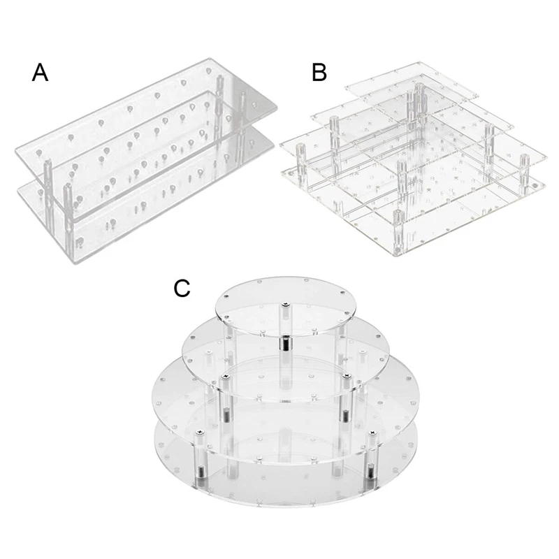 21/35/56 отверстия Торт подставка для леденцов Дисплей держатель основания десерт Дисплей формы для выпечки полка выпечки инструменты Кухня вечерние поставки