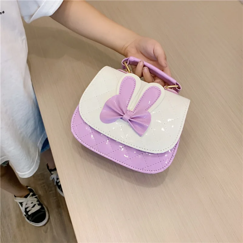 

New Style Bow Bunny Handbag Korean-style Princess Shoulder Bag CHILDREN'S Bag Little Girl Small Shoulder Bag