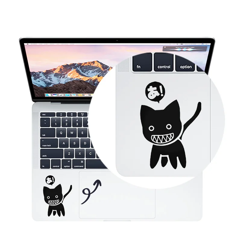 Аниме милая кошка наклейка для трекпада для Macbook Pro Air retina 1" 12" 1" 14" 1" hp Mac Book Ноутбук кожа Touc hp ad наклейка для ноутбука