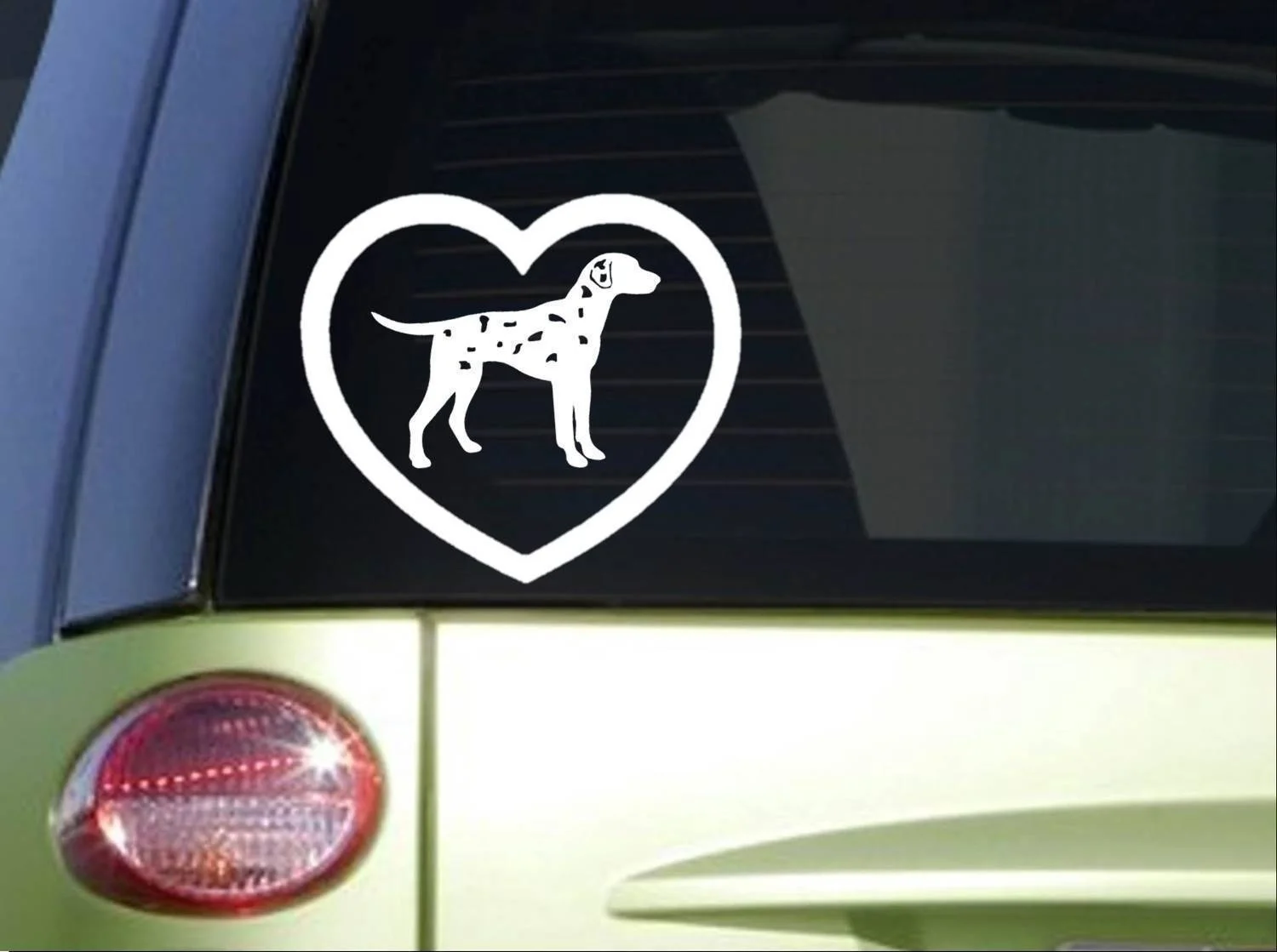 Dalmation Heart 6x6 дюймов наклейка сноуборд наклейка