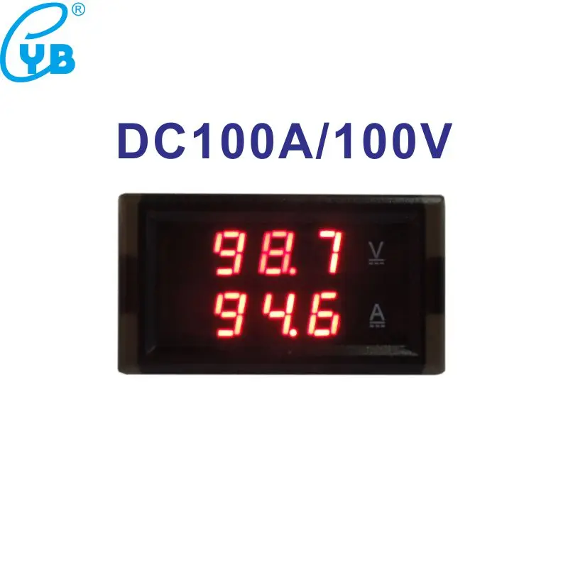 Цифровой светодиодный вольтметр амперметр постоянного тока 0 100 А В|dc voltmeter|dc voltmeter