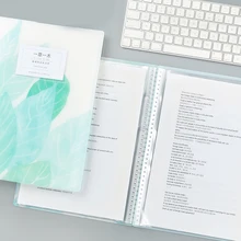 A4 папка для файлов 20 40 карманов хорошая Обложка папка для презентаций Студенческая тестовая бумага офисный органайзер для документов наполнение продуктов