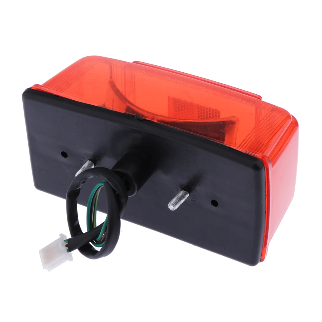 Motorcycle Dirt Bike Light LED Rear Fender Brake Warning/Turn Signal/Brake/Stop Tail Light for 50 -125cc ATV Quad 4 Wheeler Sunl