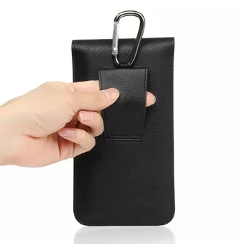 

Phone Storage Fashion Artificial Leather Hook Loop Wallet Pouch Vertical Waist Bag Protective Cases Belt
