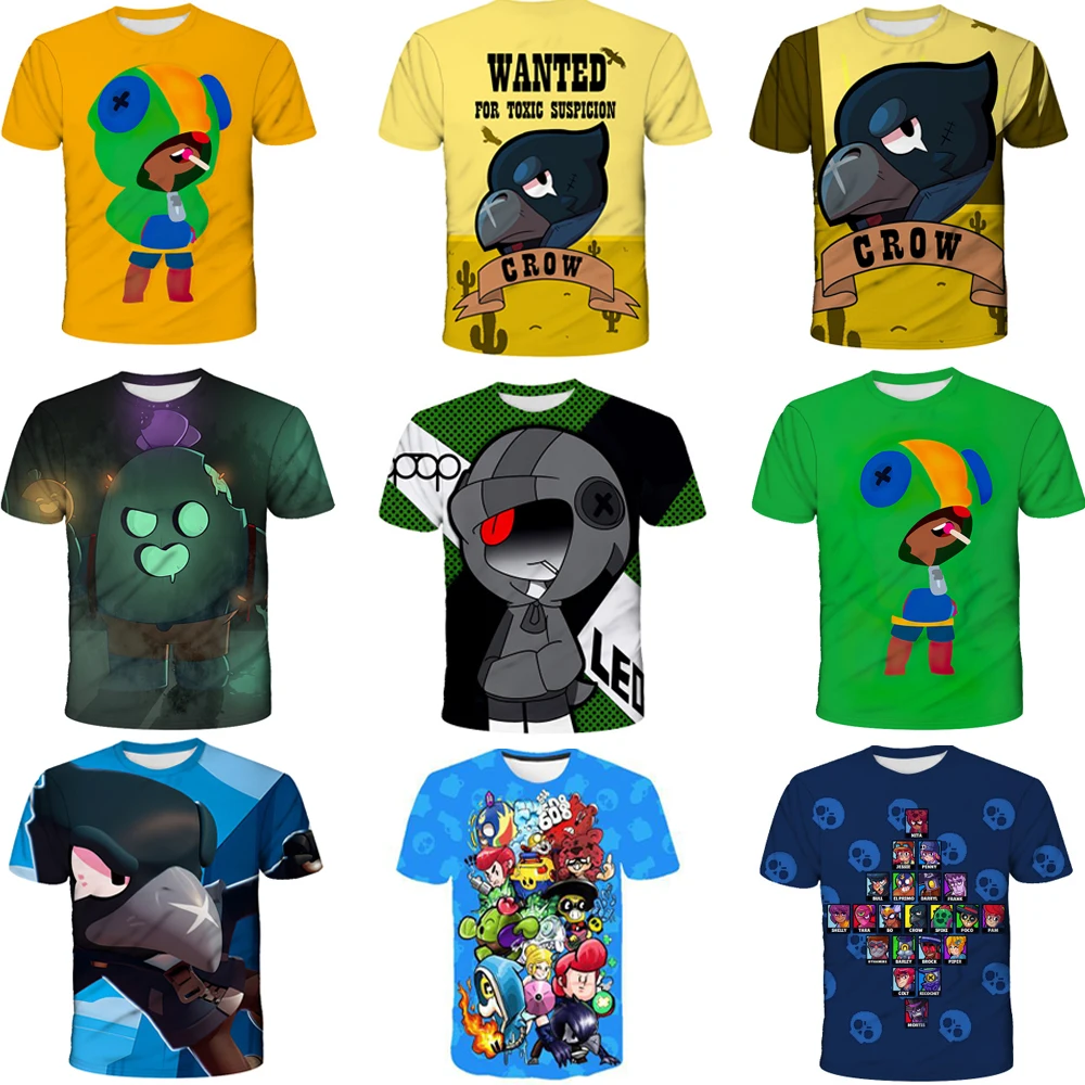 Camiseta de Juego de estrellas para niños y adultos, ropa de León, disfraz 3D marrón, camisa para Mujeres Hombres chico chica, Tops informales de Spike Crow, regalo