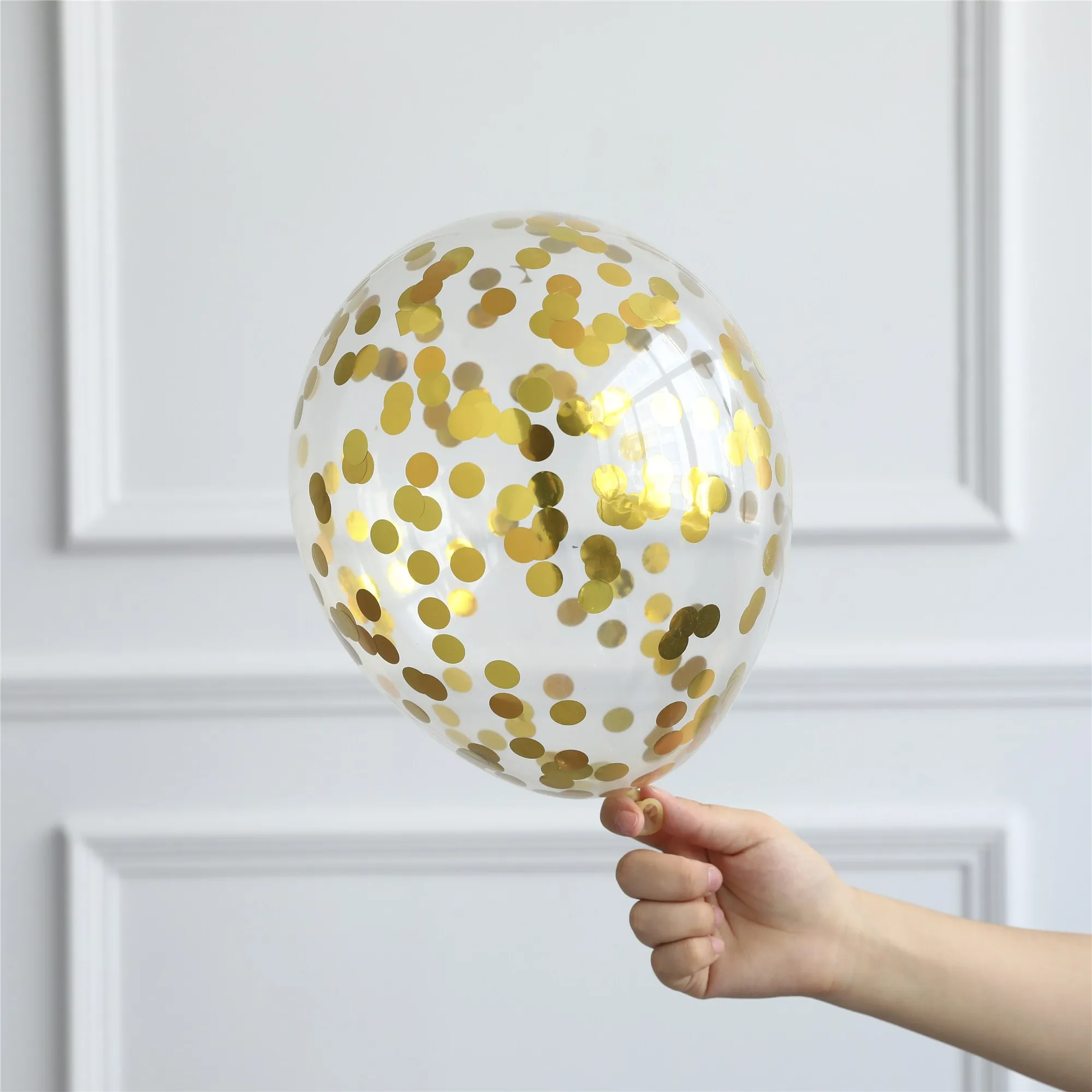Style 15 10 шт., прозрачные воздушные шары, Золотая Звезда, конфетти из фольги, прозрачные воздушные шары, Золотая Звезда, круглые, для свадьбы, дня рождения, украшения - Цвет: Style 15