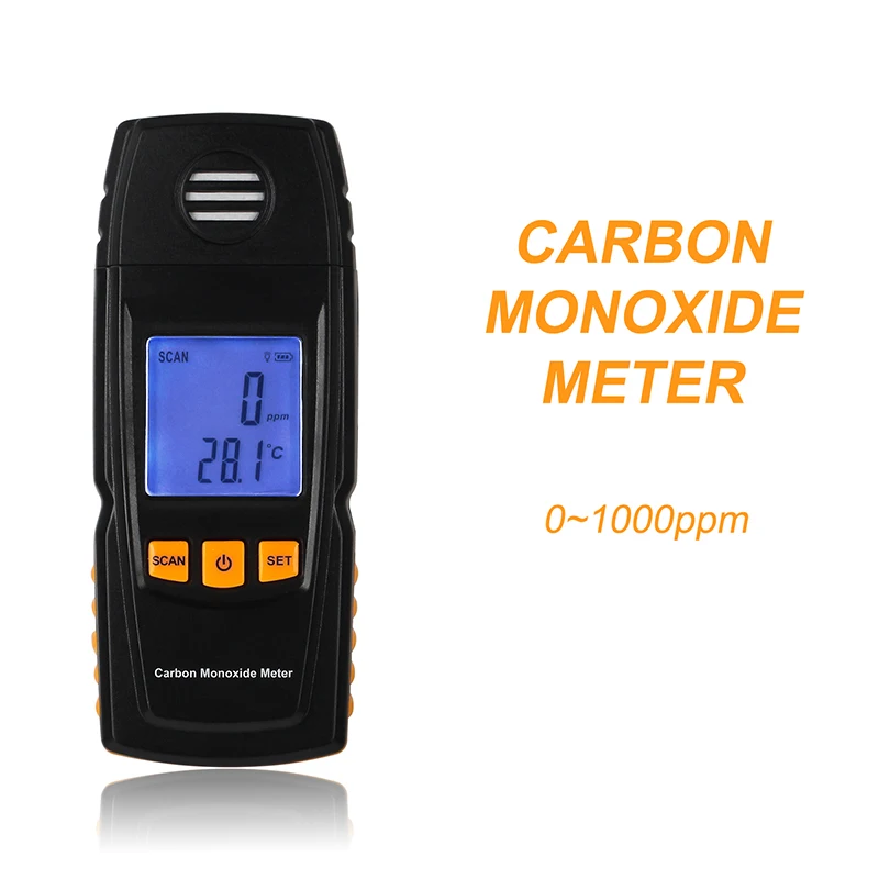 

Handheld Carbon Monoxide Meter, with High Precision CO Gas Tester Air Quality Monitor Detector Gauge 0-1000ppm GM8805
