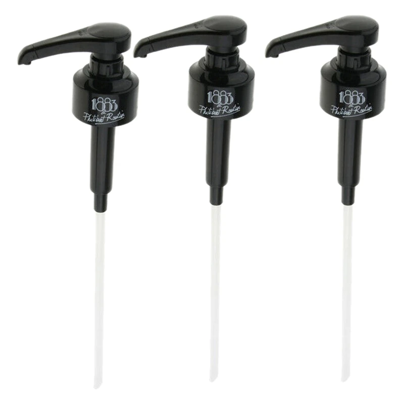 

HOT 3 Pcs Black 10Ml Syrup Pumps Dispenser Pump Great for Monin Coffee Syrups Snow Cones Flavorings & More