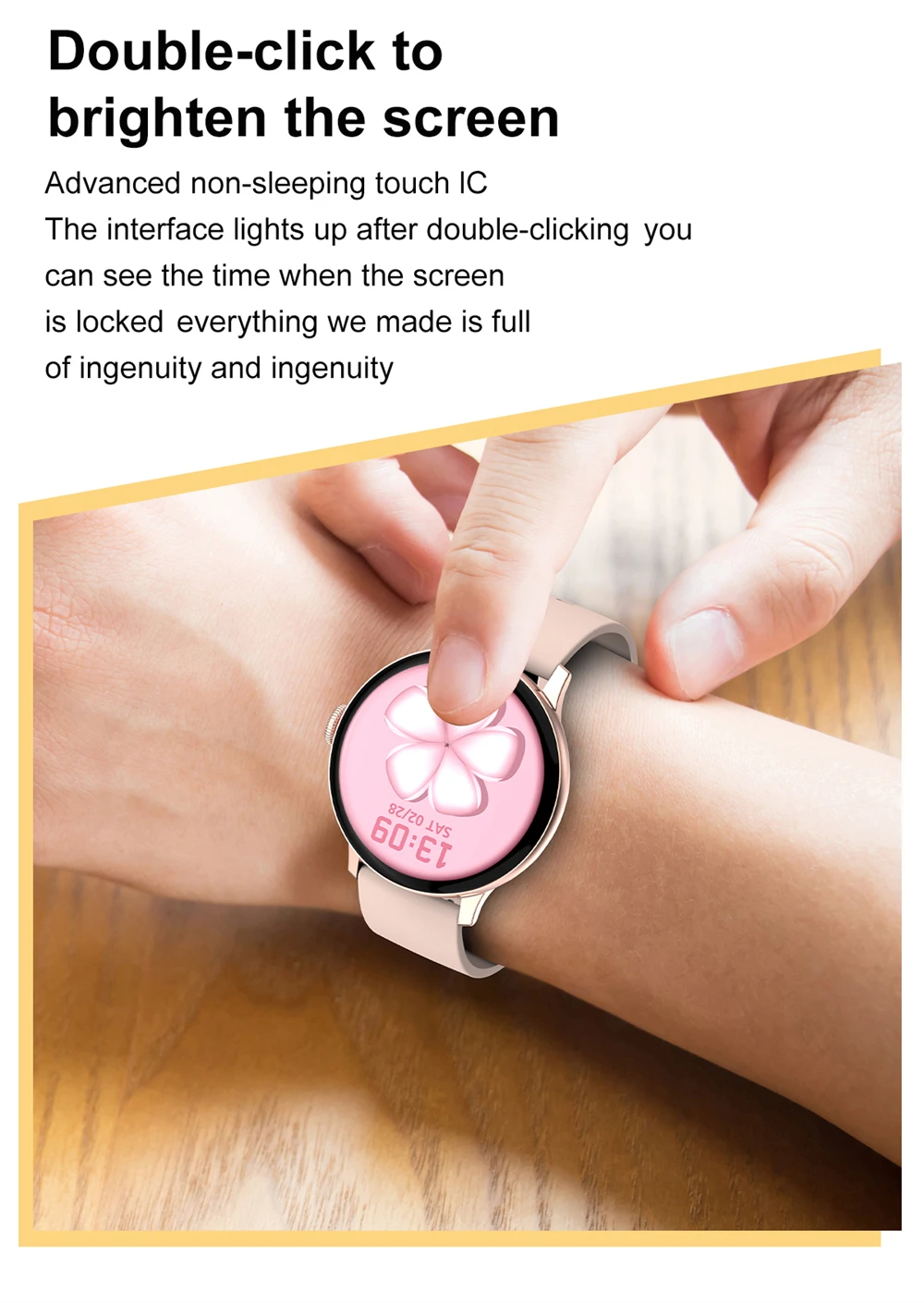 New Smartwatch IP68 Waterproof Men Sport Fitness Tracker Women Smart Watch Clock  for iPhone 12 Xiaomi Redmi Apple Samsung phone