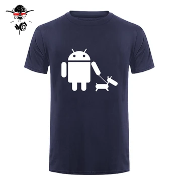 

Android Robot Funny Novelty Men's T-Shirt T Shirt For Men New Short Sleeve O Neck Cotton Top Tee Camisetas Hombre