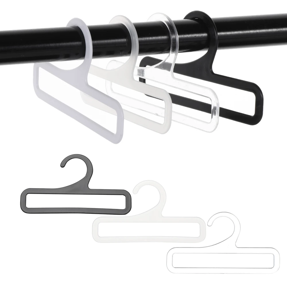 10PCS Rectangular Mini Hanger 14/17cm Travel Out Convenient Drying Rack Plastic Thicken Non-slip Shawl Scarf Panties Sock Hanger 2