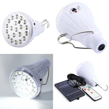 

Solar remote control LED light led emergency bulb light booth light flashlight brightness 5W