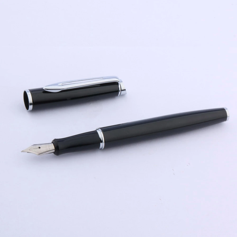 Aanvulling slecht revolutie Silver Piece 187 Black New Medium Nib Fountain Pen - Fountain Pens -  AliExpress