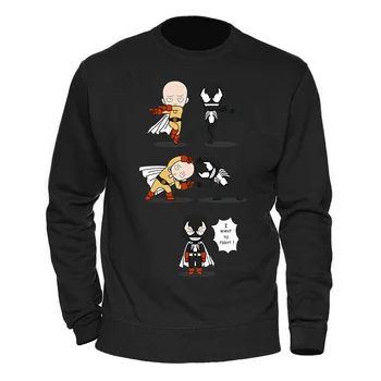 

Homme Hoody Venom And One Punch Sweatshirts Man 2020 Keep Warm Winter Spring Retro Fleece Hoodies Streetwear Harajuku clothing