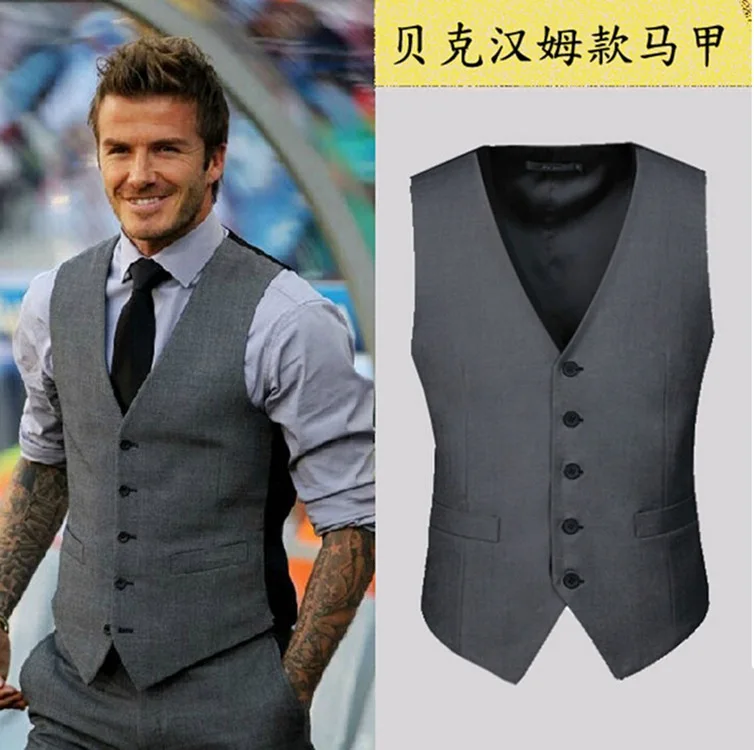 Purchasing Agents Spring And Autumn Men Suit Waistcoat Korean-style Gray Suit Vest Men's Fashion Men'S Wear