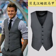 Purchasing Agents Spring And Autumn Men Suit Waistcoat Korean-style Gray Suit Vest Men's Fashion Men'S Wear