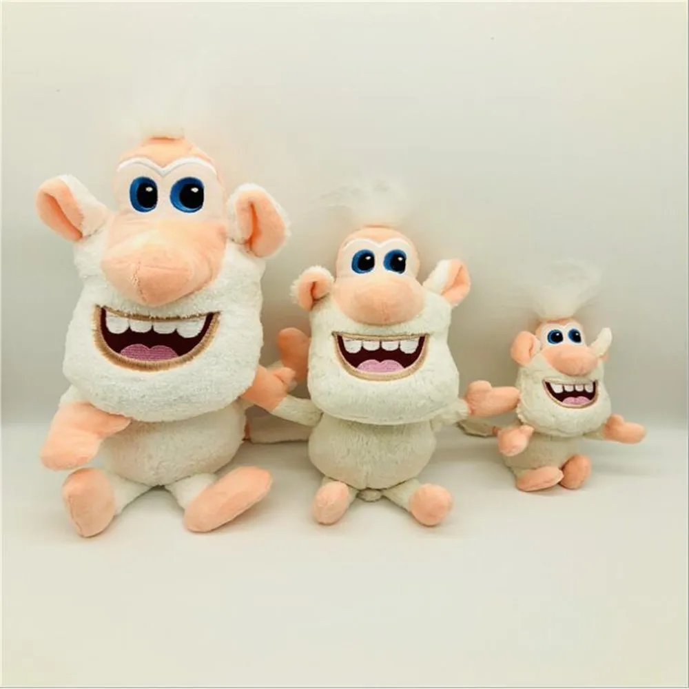 

3PCS set 20CM+30CM+38CM Hot Selling Russia Cartoon small White Pig Booba Buba Plush Toys Gift kids Doll stuffed Toy A005