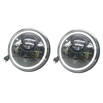 

2pcs Eagle Lights LED Headlight with Halo Ring for Motorcycles with 7'' Headlight New High Quality Headlight N13
