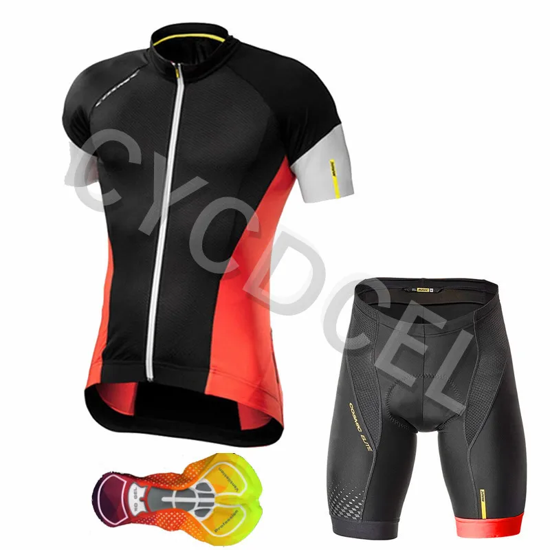 cycling set 11 Mavic, новинка, комплект из Джерси для велоспорта, мужские летние топы с коротким рукавом, дышащая одежда для велоспорта, 16D, гелевые шорты с нагрудником, спортивная одежда - Цвет: cycling set 11