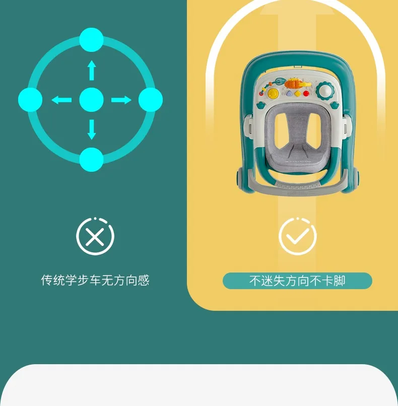 2 In 1 Round Activity Walker With 3 Adjustable Height And Musical Toy Bar 28 2 In 1 Round Activity Walker With 3 Adjustable Height And Musical Toy Bar