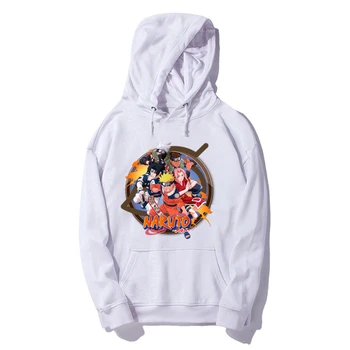 

Men Winter Fashion Naruto Hoodie Uchiha Itachi Uzumaki Sasuke Kakashi Gaara Fleece Sweatshirt Cotton Fleece Hooded Pullovers