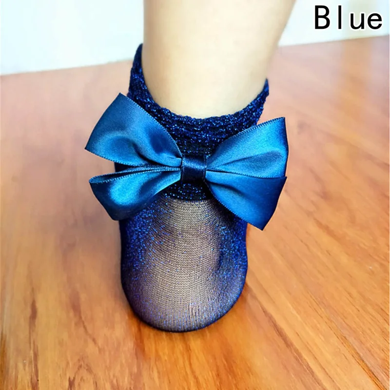 

Bow Tie Harajuku Cute Socks Glitter Mesh Silk Ribbon Butterfly Sexy Hot Meias Shiny Crystal Glass Elastic Bow Knot