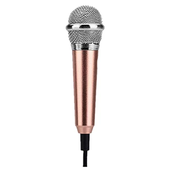 

Mini Microphone with Omnidirectional Stereo Mic for Voice Recording,Chatting and Singing on Apple Phone,Android (Pink)