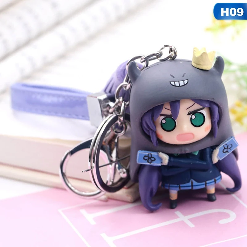 1 шт. прекрасный Аниме Любовь live ПВХ брелок Lovelive сумка Подвеска Брелок фигурка Косплей игрушка - Цвет: lovelive keychain 9