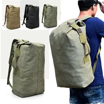 

Large Capacity Travel Climbing Bag Tactical Military Backpack Women Army Bags Canvas Bucket Bag Shoulder Sports Bag Male