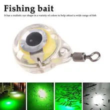 5 цветов, мини-светильник для рыбной ловли, маленький, освещающий, 6 см/2,4 дюйма, светодиодный, в форме глубоких капель, в форме подводного глаза, рыболовная приманка для кальмара