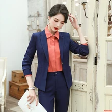 protest Rimpelingen Ik zie je morgen Zwart Navy Blauw Kantoor Formele Kleding Jas Blazer Broek Pak Set Vrouwen  Elegante Lange Mouw Slijtage Werk Broek Past Voor vrouwen Dames -  AliExpress Dames Kleding