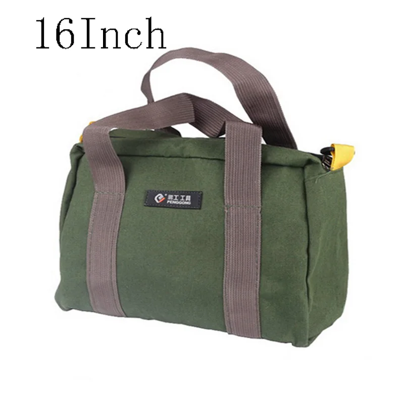 tool pouch belt 20Inch Large Capacity Oxford cloth Electrician Bag Wrench Roll Pouch Hanging Tool Zipper Carrier Tote Multi-function Tool Bag tool chest on wheels Tool Storage Items