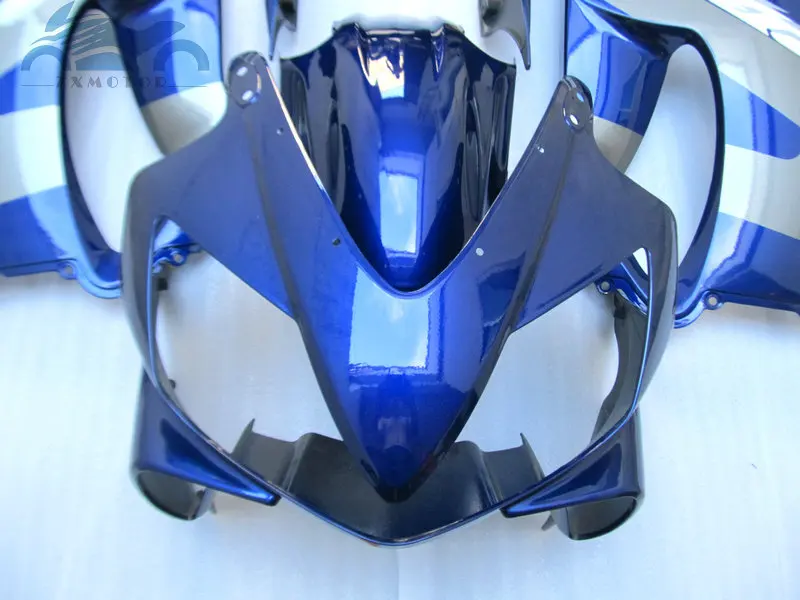Высококачественный обтекатель OEM комплект Подходит для Honda cbr600f4i 2001 2002 2003 CBR 600 F4i 01 02 03 спортивные комплекты обтекателей синего и серебристого цвета LD22