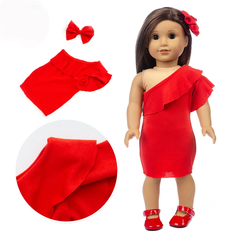 american girl red dress