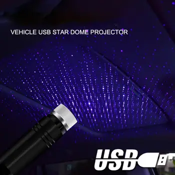 

USB Roof decoration Lamp Car Interior Lamp Atmosphere Lamp Car Projection Lamp Starry Sky Night Light With Rotating Star
