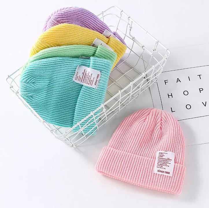 Вязаная зимняя шапка унисекс в стиле хип хоп|Аксессуары для костюмов| |