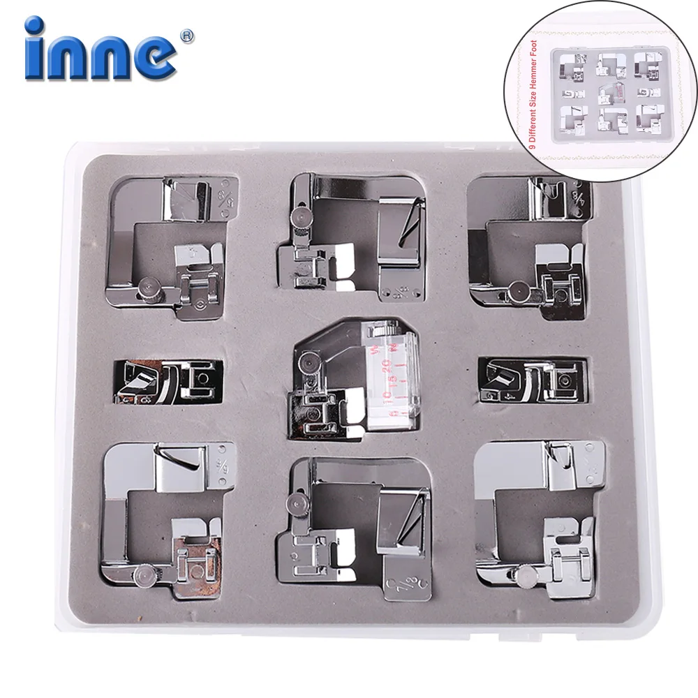 Набор прижимных лапок для швейной машинки в коробке 9 шт. | Дом и сад