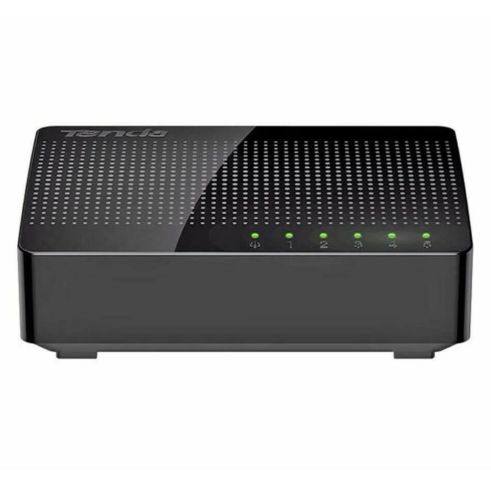 5 Port Mini Fast Ethernet Home Adapter LAN Multifunction Network Switch Stable Connection Office Hub Heat Resistance