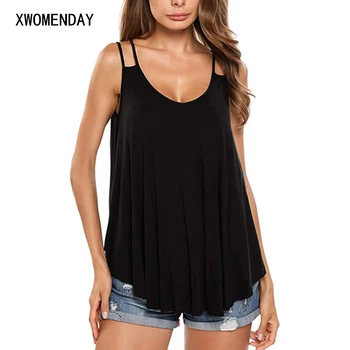 

Womens Summer Tee Shirt Casual O Neck Sleeveless Office Pull Cotton Top 2020 New Female Vintage Sling Loose Wild Tops