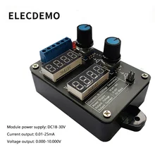 High-precision handheld 0-5V-10V voltage 0-4-20mA current signal generator simulation constant current source debugging high precision usb analog signal output module 0 10v 5 5v 4 20ma and other ranges
