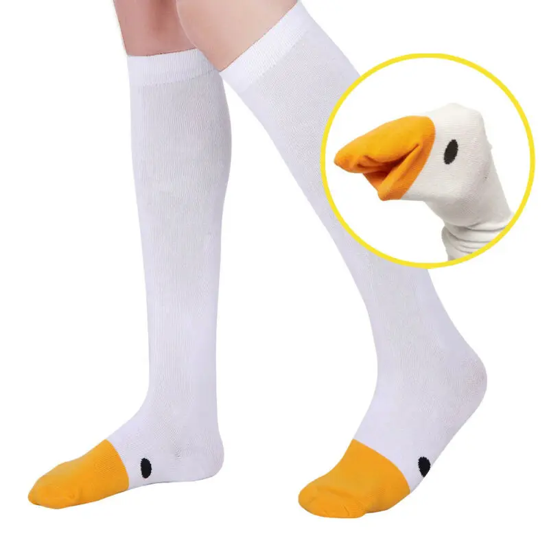 

women goose animal cute knee high stockings thigh high sock