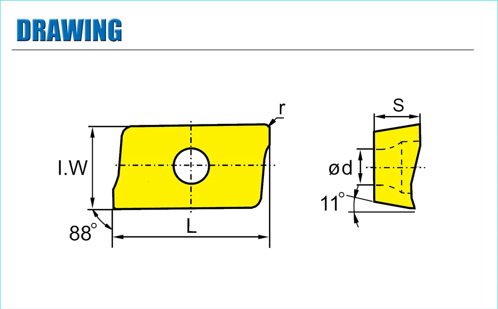 10pcs ZCC milling cutter APKT11T316-PM YBM251 ZCC APKT11T3 APKT11T316 ZCC.CT Cemented Carbide milling Tool Insert