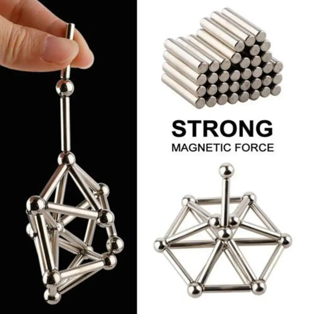 Magnetic Building Blocks Sticks Construction Children Kid Educational Set Toy