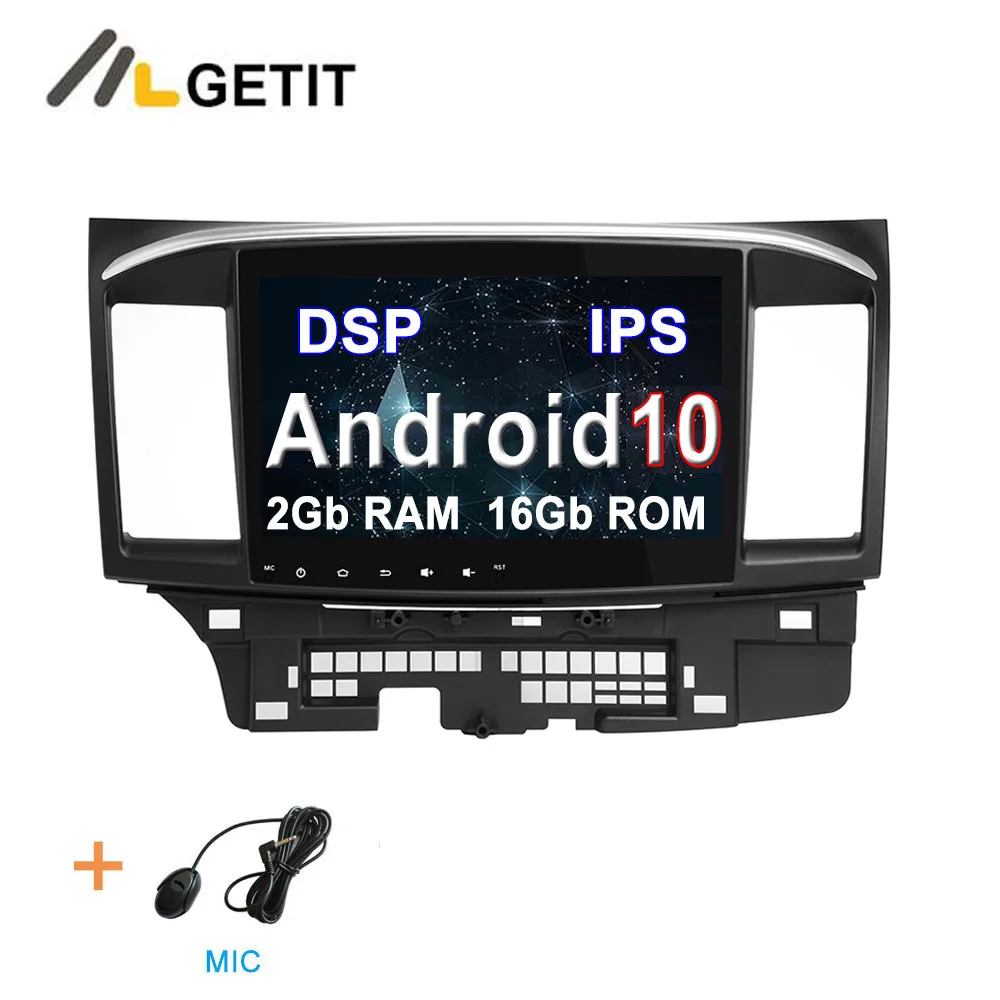2G-RAM 16G-ROM DSP Android 10 автомобильный DVD стерео Мультимедийный плеер gps для Mitsubishi с wifi BT стерео радио - Цвет: 2G-RAM 16G-ROM DSP