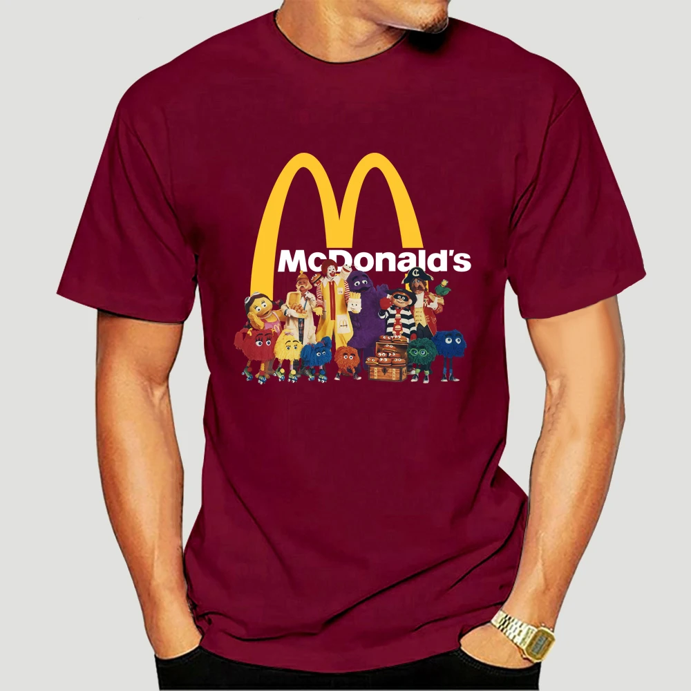 McDonalds' друзья футболка mcdonalds mc donalds Рональд Макдональд котлета с рожицей жарить